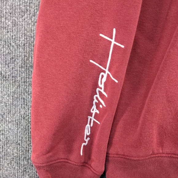 Hollister Californa Men's Pullover Hoodie Red Size Small Must Have Collection - Picture 5 of 16